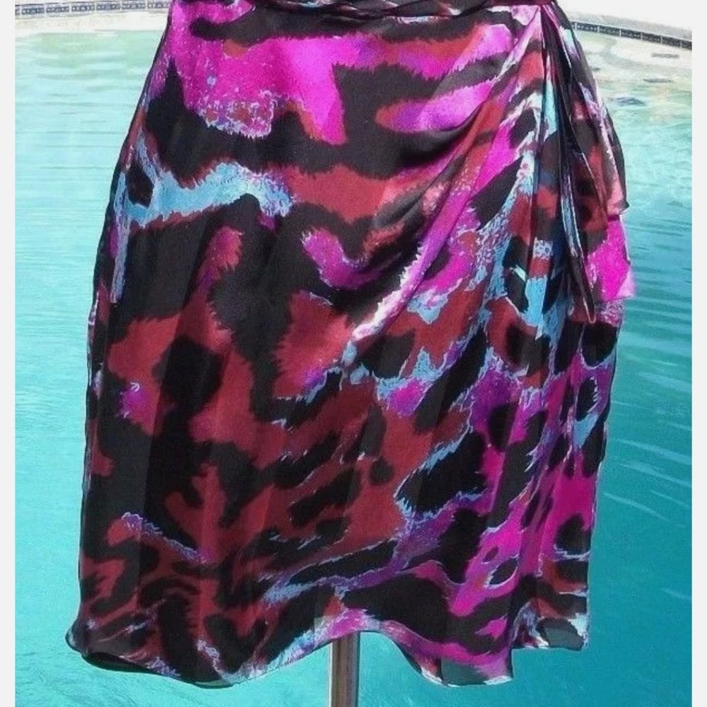 Cache Size 4 Bold Colors Strapless Mini Dress - image 3